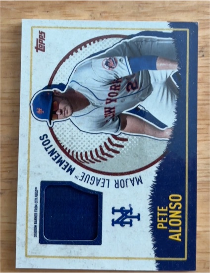 2020 Topps Opening Day Major League Mementos #MLM-PA Pete Alonso — front