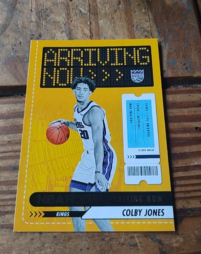 2023-24 Panini NBA Hoops Arriving Now #8 Colby Jones — front