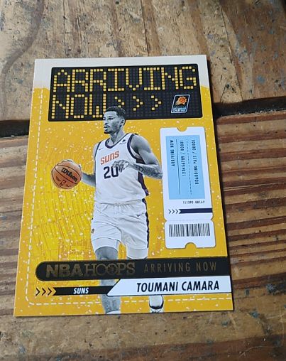 2023-24 Panini NBA Hoops Arriving Now #5 Toumani Camara — front