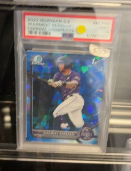 2022 Bowman Chrome Sapphire #BCP-46 Warming Bernabel — front