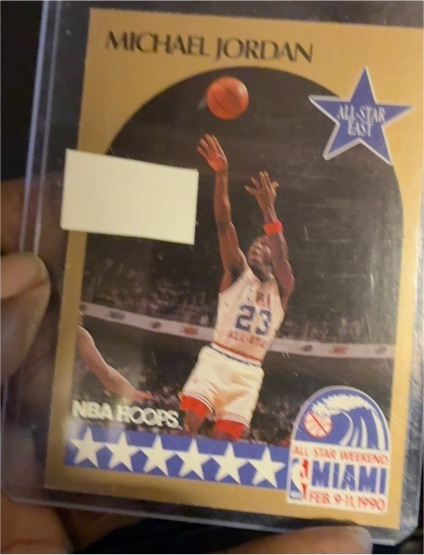 1990 NBA Hoops All-Star #5 Michael Jordan — front