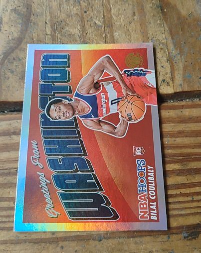 2023-24 Panini NBA Hoops #9 Bilal Coulibaly Rookie Greetings — front