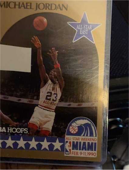 1990 NBA Hoops #5 Michael Jordan All Star East — front