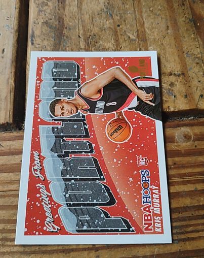 2023-24 Panini NBA Hoops #5 Kris Murray Rookie Greetings — front
