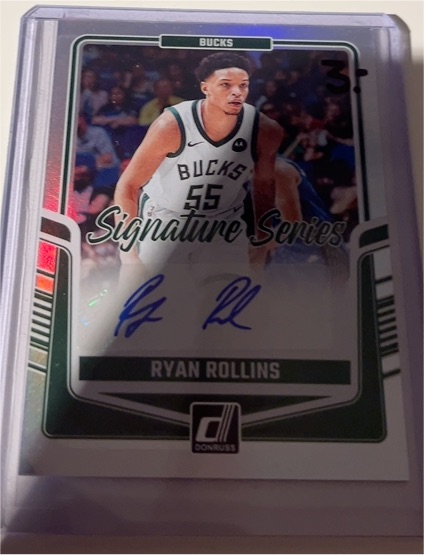 2024-25 Panini Donruss Signature Series #SS-RRB Ryan Rollins — front