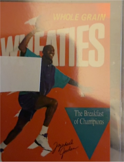 1990 Wheaties Michael Jordan Breakfast of Champions — front