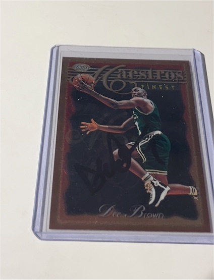 1996-97 Topps Finest #96 Dee Brown — front