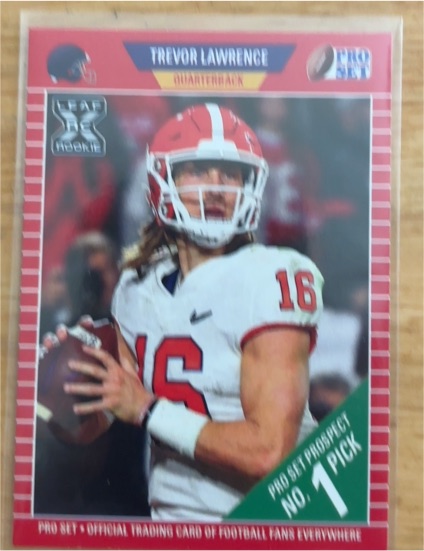 2021 Leaf Pro Set #PS1 Trevor Lawrence — front