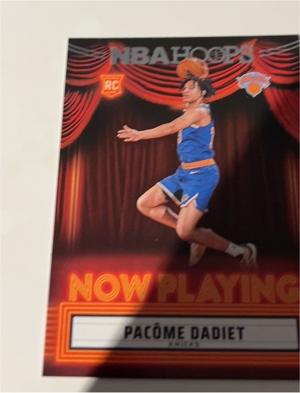 2024-25 Panini NBA Hoops #29 Pacome Dadiet Now Playing — front