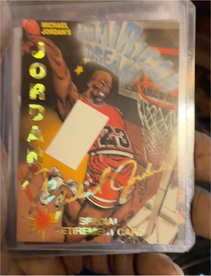 1993 Sports Edition Michael Jordan Special Retirement Card — front