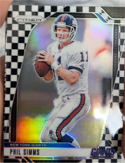 2024 Panini Prizm #218 Phil Simms Black & White Checker Prizm — front