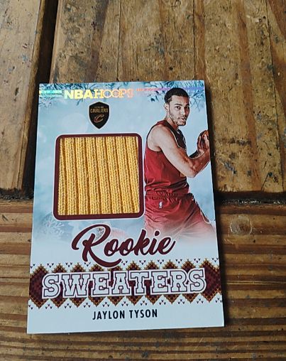 2024-25 Panini NBA Hoops Winter #RSW-TYS Jaylon Tyson Rookie Sweaters — front