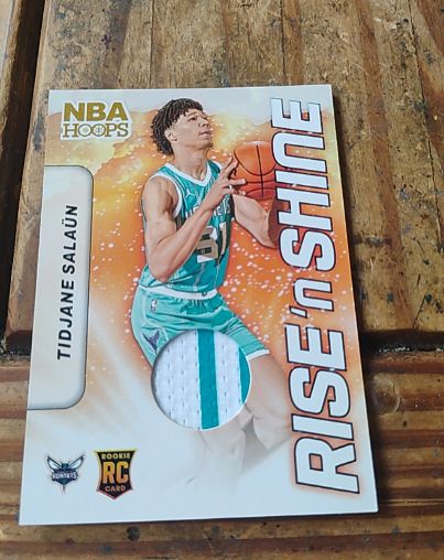 2024-25 Panini NBA Hoops Rise 'n Shine #RSM-TSH Tidjane Salaün — front
