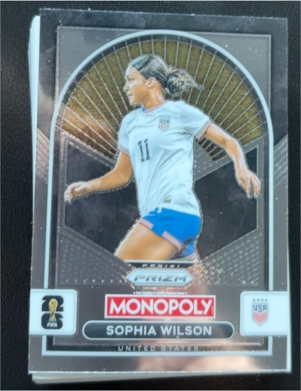 2026 Panini Prizm Monopoly FIFA World Cup #95 Sophia Wilson — front