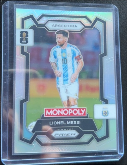 2026 Panini Prizm Monopoly FIFA World Cup #1 Lionel Messi — front