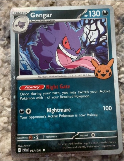 2024 Pokemon Scarlet & Violet: Paldean Fates #057 Gengar — front