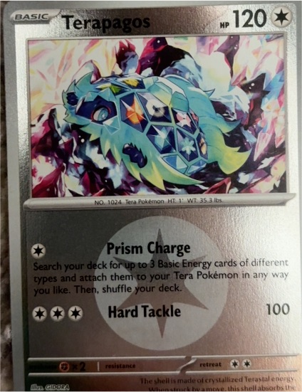 2024 Pokémon TCG Surging Sparks #161/191 Terapagos — front