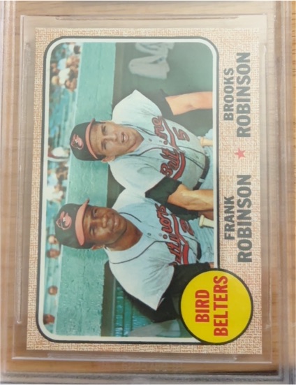 1968 Topps #530 Frank Robinson & Brooks Robinson — front