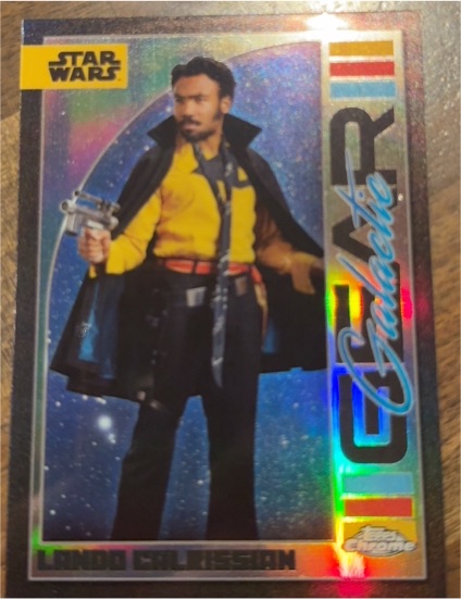2024 Topps Chrome Star Wars Galactic Gear #GG-15 Lando Calrissian — front