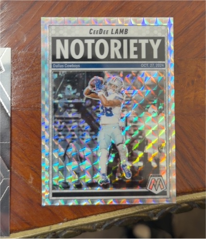 2025 Panini Mosaic Notoriety #8 CeeDee Lamb — front