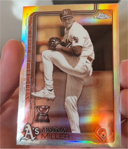 2025 Topps Chrome #142 Mason Miller Sepia Refractor — front