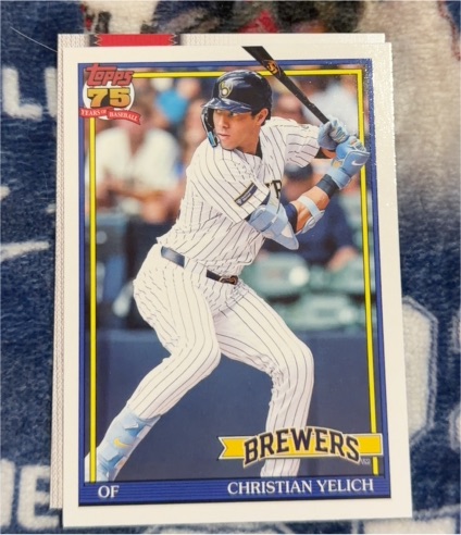 2026 Topps Series 1 #T91-83 Christian Yelich — front