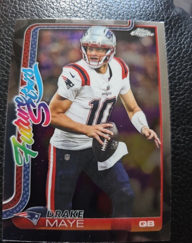 2025 Topps Chrome #FS-7 Drake Maye Future Stars Patriots — front