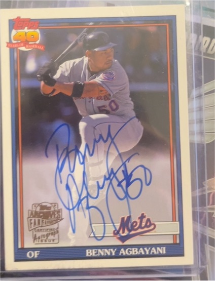 2021 Topps Archives #FFA-BAG Benny Agbayani — front