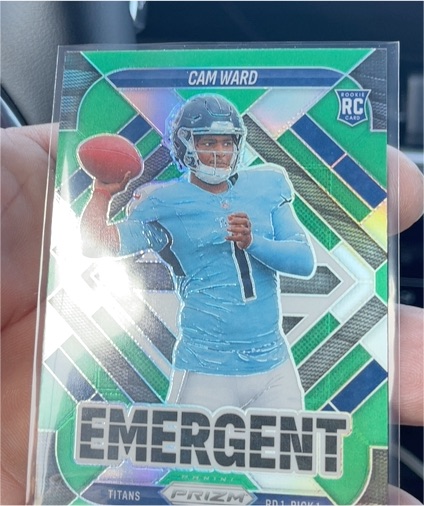 2025 Panini Prizm Emergent #2 Cam Ward — front