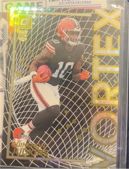 2025 Panini Donruss #16 Quinshon Judkins Vortex Rookie — front