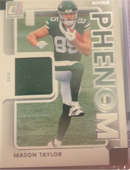 2025 Panini Donruss Rookie Phenom Jerseys #RPJ-MTR Mason Taylor — front