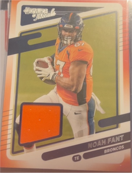 2021 Panini Donruss Threads #DT34 Noah Fant — front