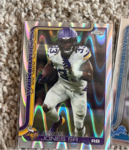 2025 Topps Chrome #201 Aaron Jones Sr. — front