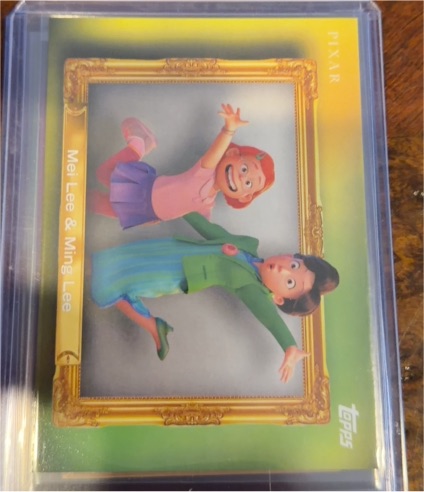 2026 Topps Disney Neon #FF-28 Mei Lee & Ming Lee Family First Insert — front