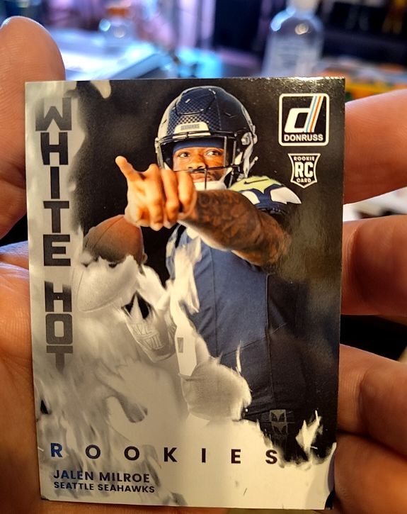 2025 Donruss White Hot Rookies #WHR-JLM Jalen Milroe — front