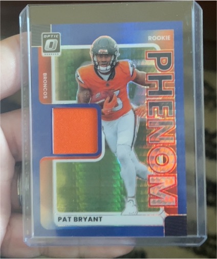 2025 Panini Donruss Optic #RPBH-PBT Pat Bryant Rookie Phenoms Blue Hyper Prizm — front