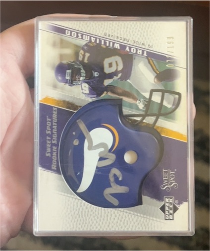 2005 Upper Deck Sweet Spot #19 Troy Williamson — front