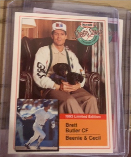 1993 Milk Bone Super Stars #17 Brett Butler — front