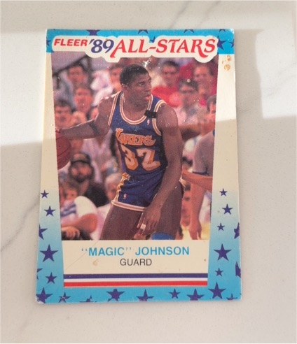 1989 Fleer '89 All-Stars #5 Magic Johnson — front