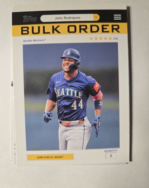 2026 Topps Bulk Order #BO-2 Julio Rodriguez — front