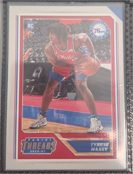 2020-21 Panini Chronicles Threads #76 Tyrese Maxey — front