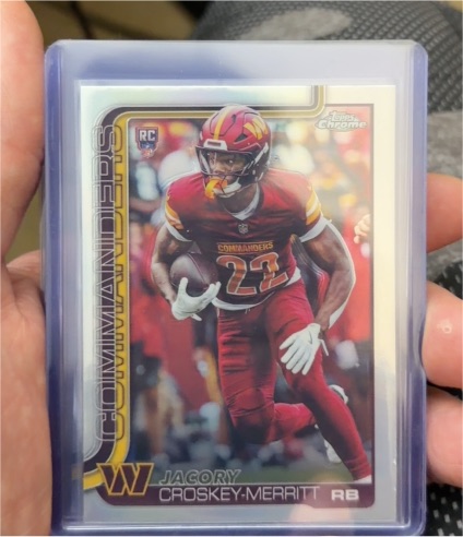 2025 Topps Chrome #387 Jacory Croskey-Merritt Rookie — front