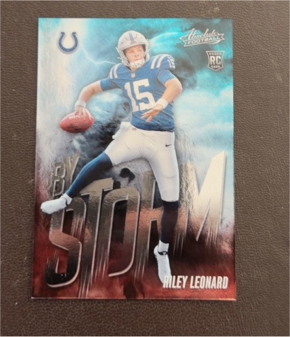 2025 Panini Absolute #14 Riley Leonard By Storm Rookie Insert — front