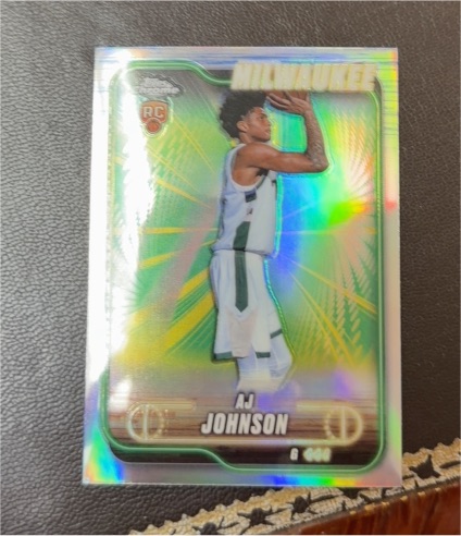 2024-25 Topps Chrome #145 AJ Johnson — front