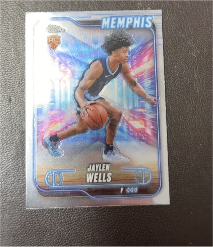 2024-25 Topps Chrome #185 Jaylen Wells — front