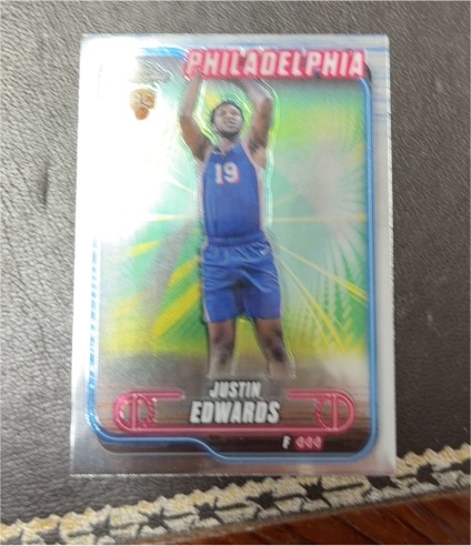 2024-25 Topps Chrome #161 Justin Edwards — front