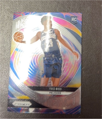 2024-25 Panini Prizm #6 Yves Missi Instant Impact — front