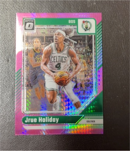 2024-25 Panini Donruss Optic #41 Jrue Holiday Pink Hyper Prizm Boston Celtics — front