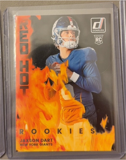 2025 Panini Donruss Red Hot Rookies #RHR-JXD Jaxson Dart — front
