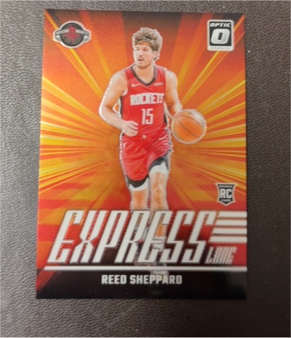 2024-25 Panini Donruss Optic #16 Reed Sheppard Express Lane Rookie — front